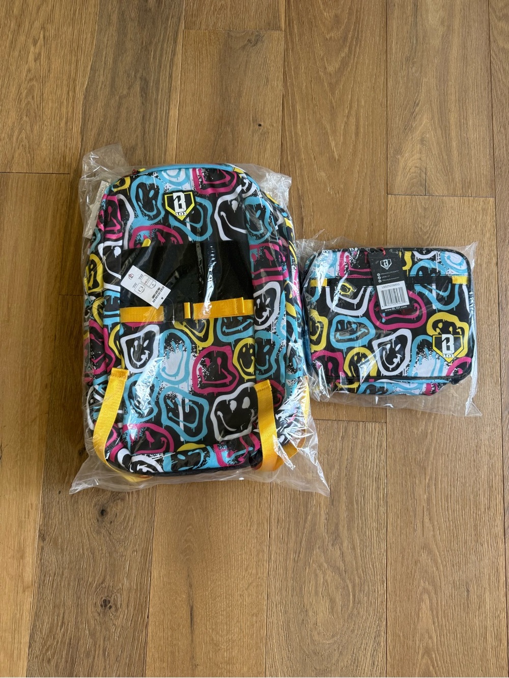 Baseball Lifestyle 101 Smiley Slugger SZN2 Backpack and Lunchbox - NEW - Picture 3 of 3